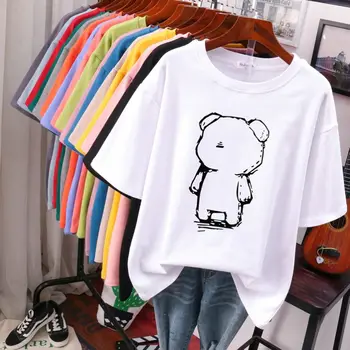 2024 New Pshirts Fashionable Casual Tops WT Shirtsmer Short Sleeve Shirtd T Shirt Ladies Women Knitted 100% Cotton Plain Dyed
