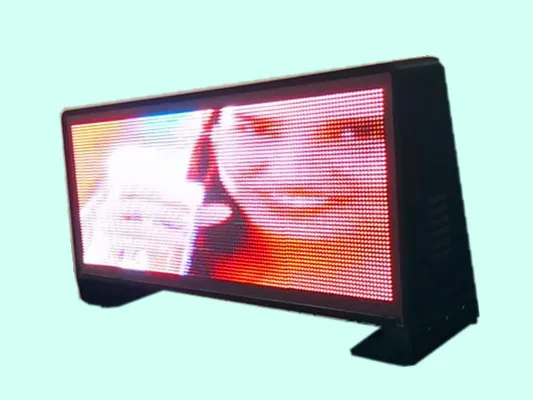 Animation, Video, Still Images  Display Function  Full Color Outdoor Taxi Top Led Sign