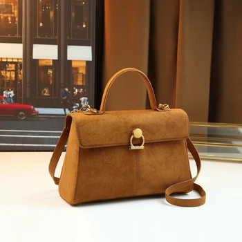 Autumn/winter New Suede Handbag Fashion Retro Shoulder Bag