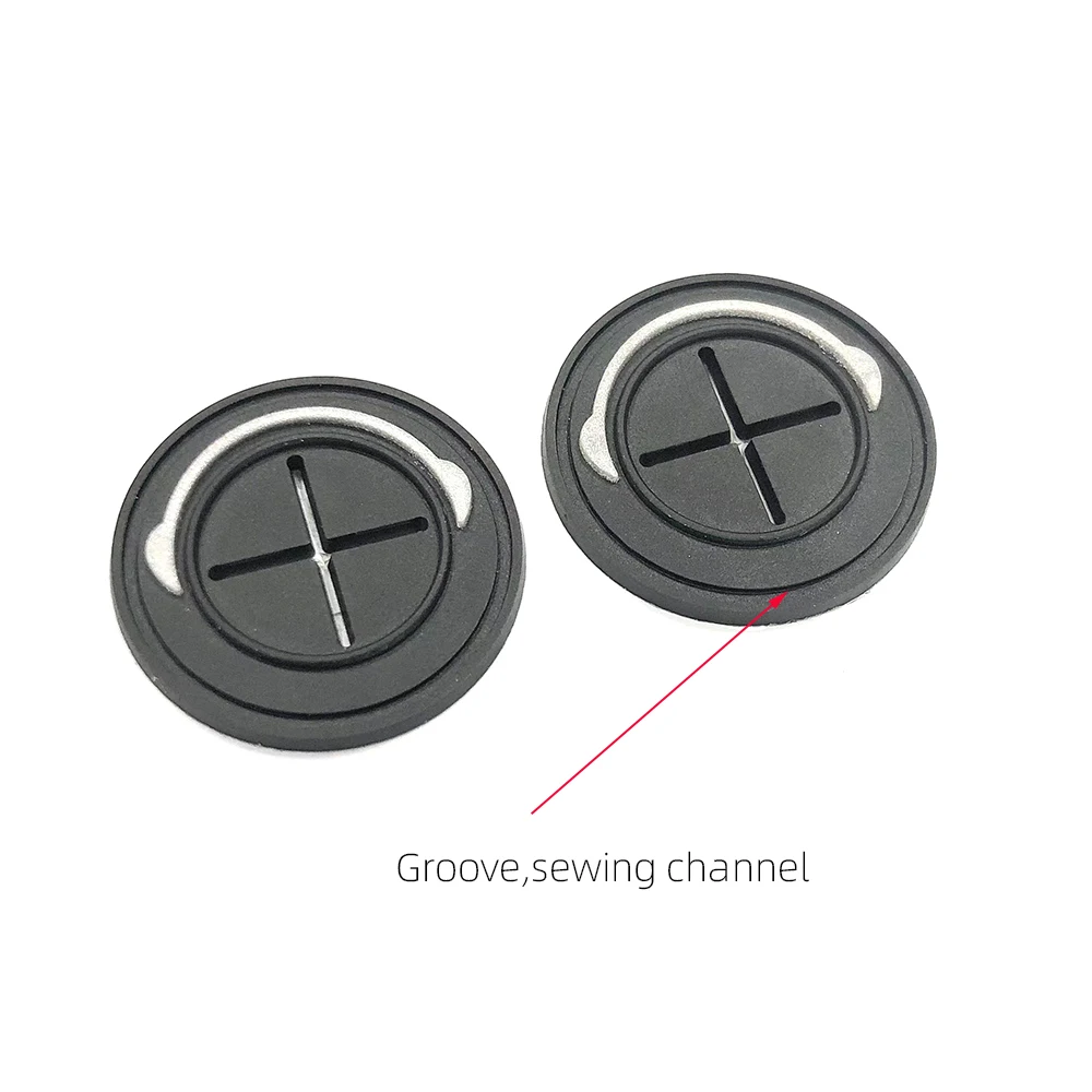 Stock Various Styles of PVC Earphone 3D Patch With Cross Hole Earphone Patch
