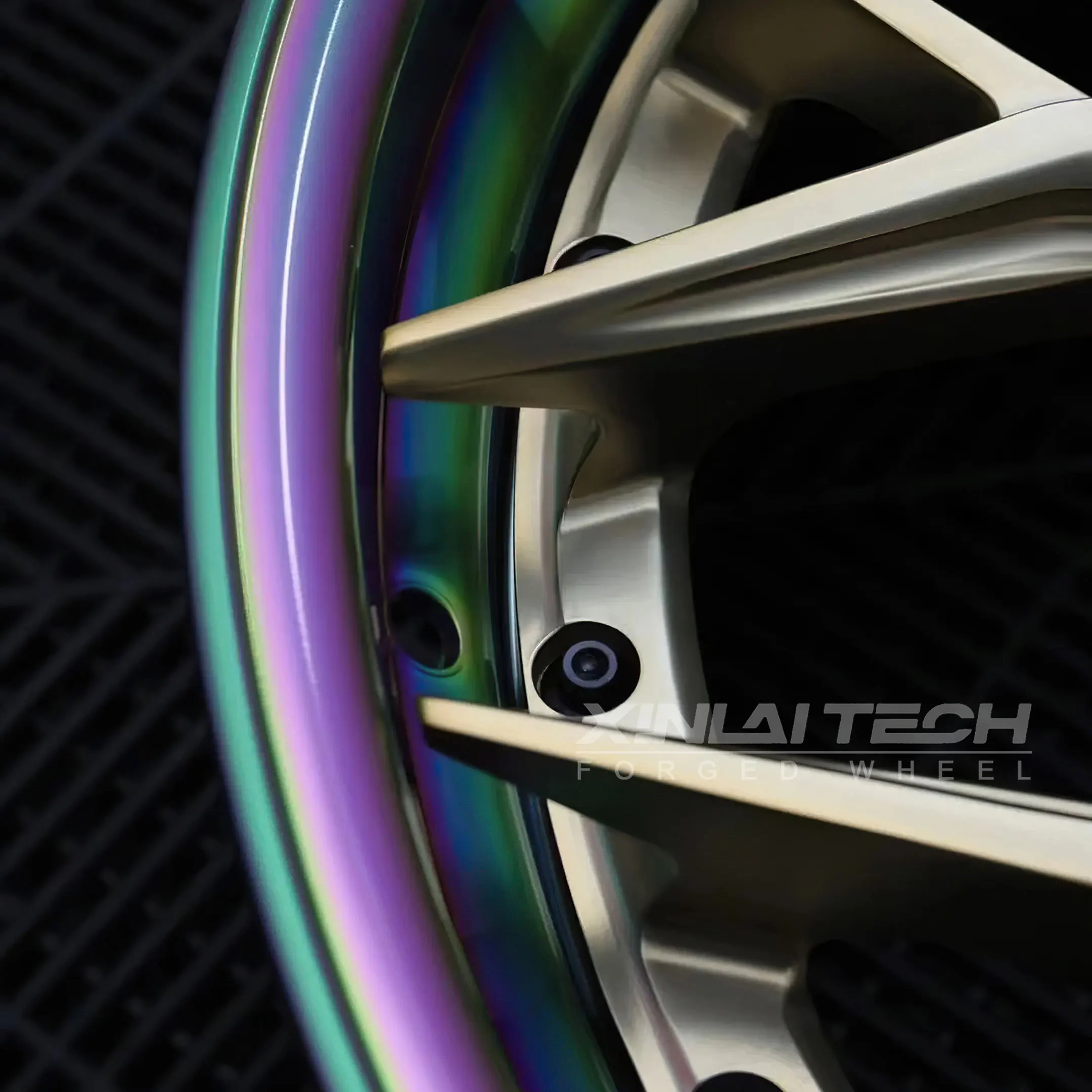 XL 2-Piece Brushed Bronze Deep Concave Forged Alloy Wheels 5x120 6x139.7 5x112 5x114.3 Dual Finish Multi-Spoke Custom Wheels - Image 3