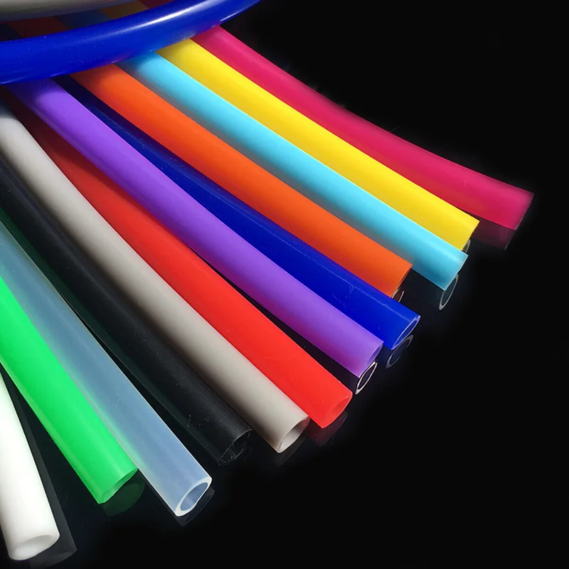 Custom Color Soft Silicon Rubber Hose High Temperature Flexible Thin Wall Medical Food Grade Silicone Tubing