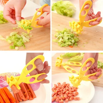 Children's Vegetable Scissors Crushing Clip Food Noodle Scissors Baby Food  Scissors - Buy Children's Vegetable Scissors Crushing Clip Food Noodle  Scissors Baby Food Scissors Product on