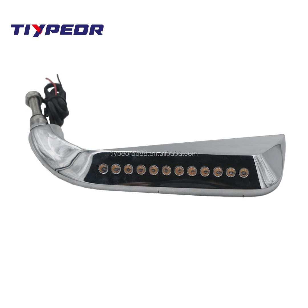 product tiypeor motorcycle adjustable mirror angle rearview side clear mirrors universal for chopper scooter with turn signal light-7