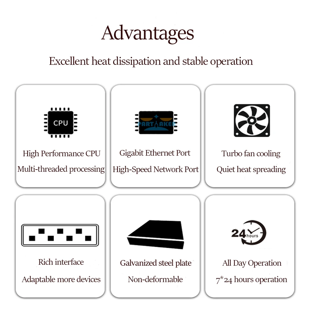 Fanless PfSense Firewall Soft Router Mini PC Quad Core J1900 4 Nic Gigabit Ethernet Computer Network Appliance 4GB Ram 64GB SSD