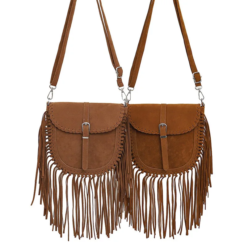 Retro Western Cowboy Bag with Tassel Decor | Women display picture 1