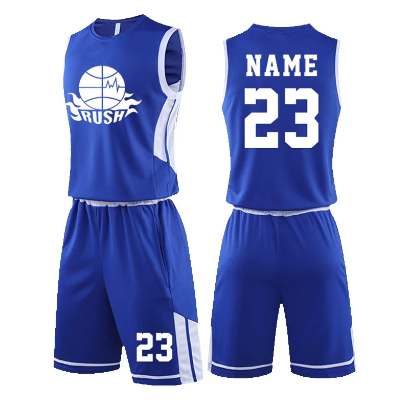 Wholesale 2022-2023 sublimated material men's custom basketball uniform set  latest basketball jersey From m.