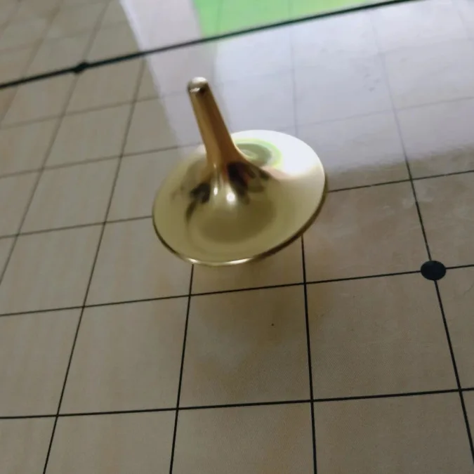Trompo De Precisión De Acero Inoxidable – Peonza EDC De 20x24 Mm, Giro De Más De 6 Minutos, Regalo Original