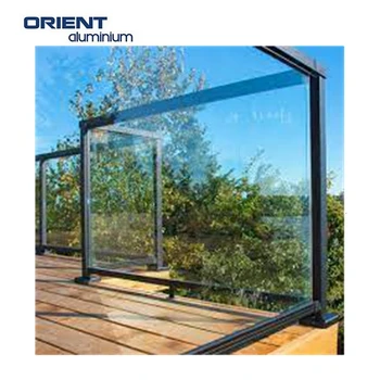 Side Mount Railing U Channel Aluminium U Channel Railing Balustrade Handrail Hardware Terrace ...