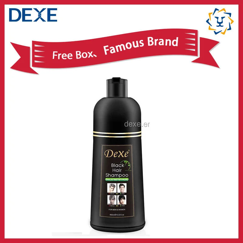 DEXE of Herbal Noni Black Hair Shampoo Color Dye Cream Form Ammonia Free & PPD Free Healthy for Men Women Hair Scalp Home Salon