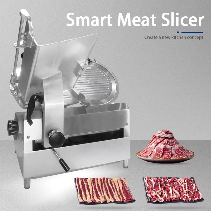 Industrial Fully Automatic Heavy Duty Bacon Ham Cutting Machine Commercial Restaurant Beef