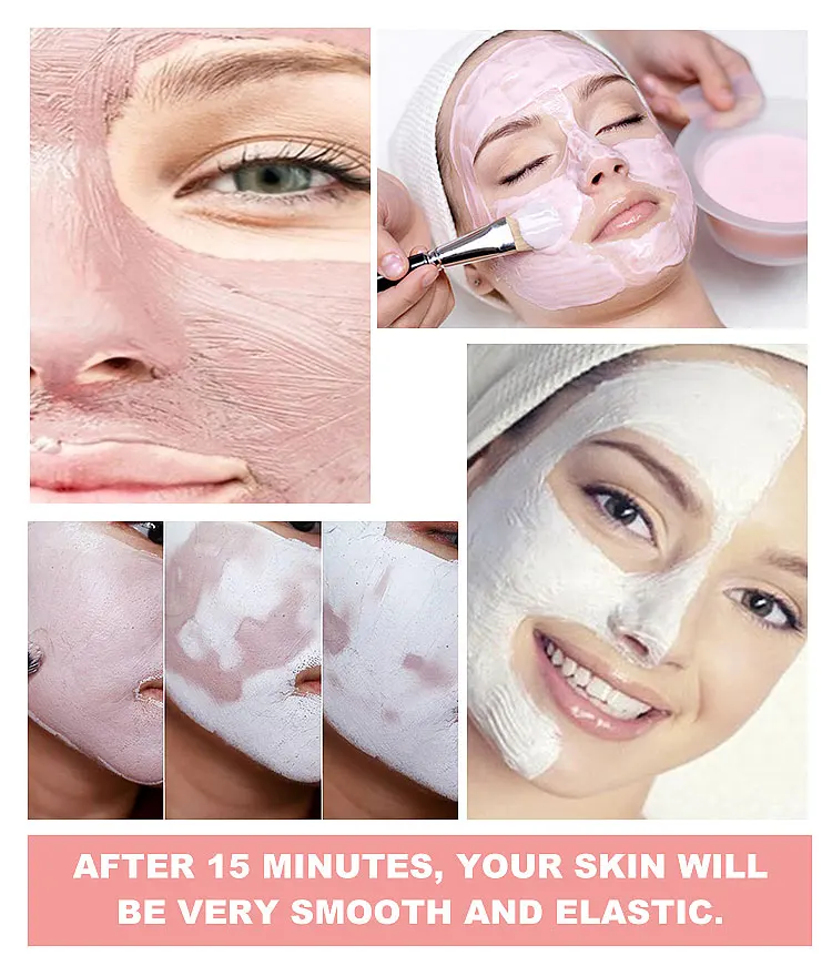 Free Sample Natural Pink Clay Mask Skin Detoxifying Whitening Facial Kaolin Clay Mask
