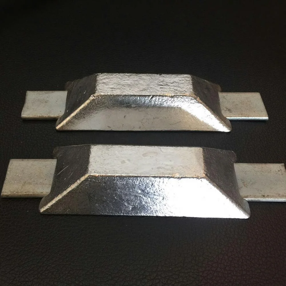 Marine Aluminium Anode for Ships in Sea Water Aluminum Zinc Magnesium Alloy Anti Corrosion Sacrificial Anode