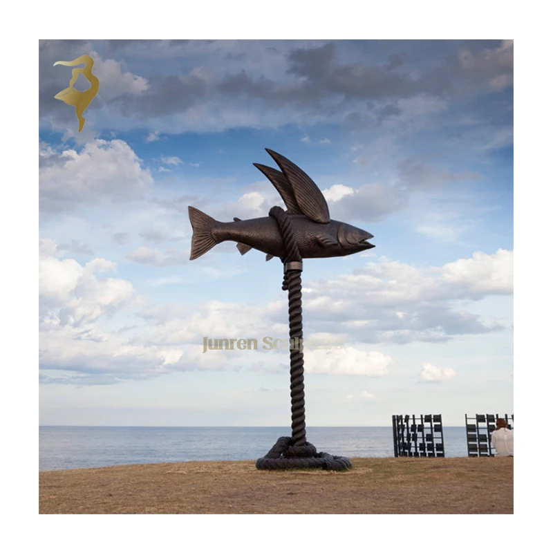 Bronze Statue of a Seaside Fish - Perfect for Garden Decor