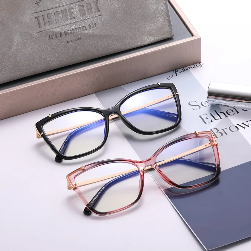 MS Marque Cat Eye Glasses - Vintage Rectangular Sunglasses