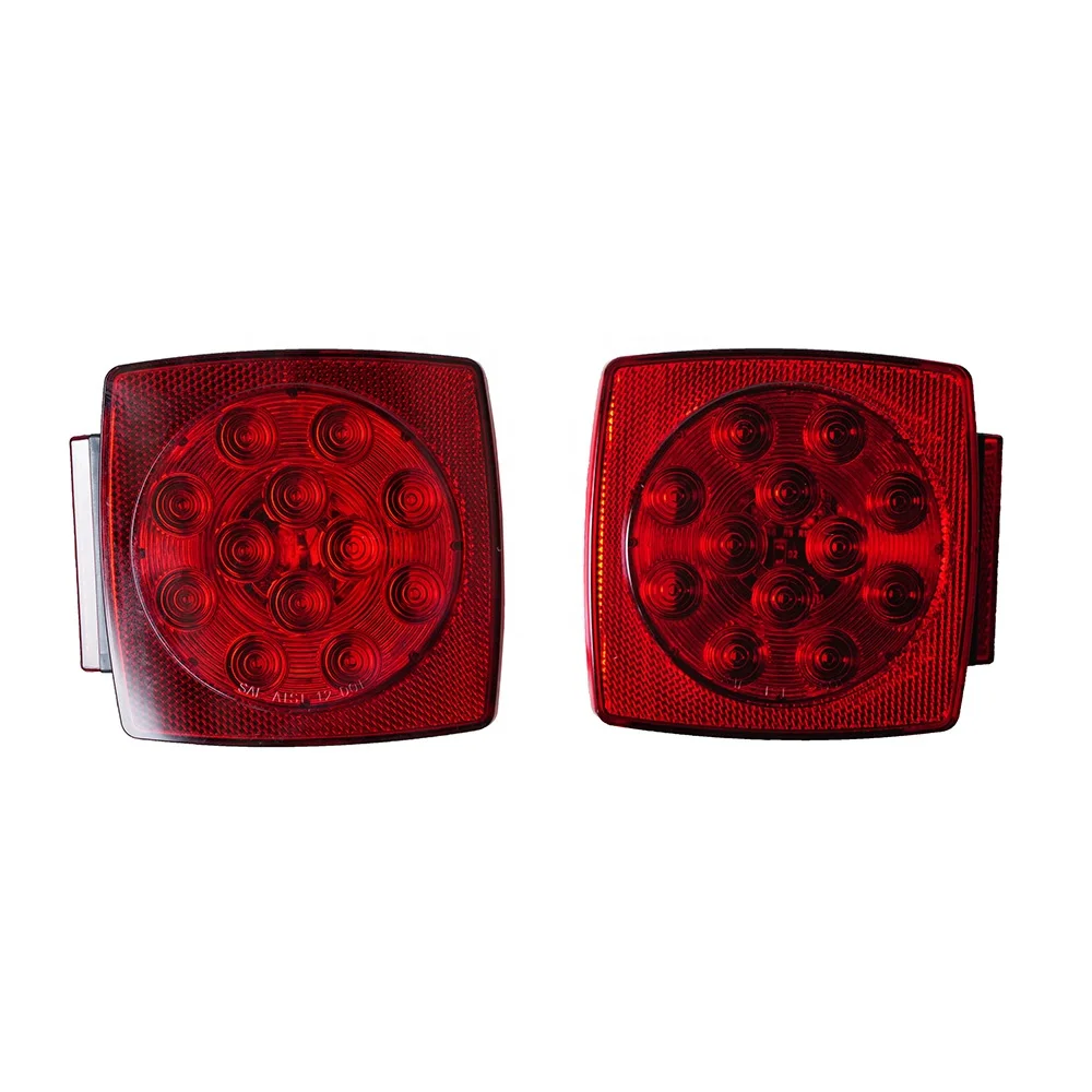 12v Square Led Solar Trailer Light Trailer Tail Lights Buy Trailer Tail Lights,Led Trailer