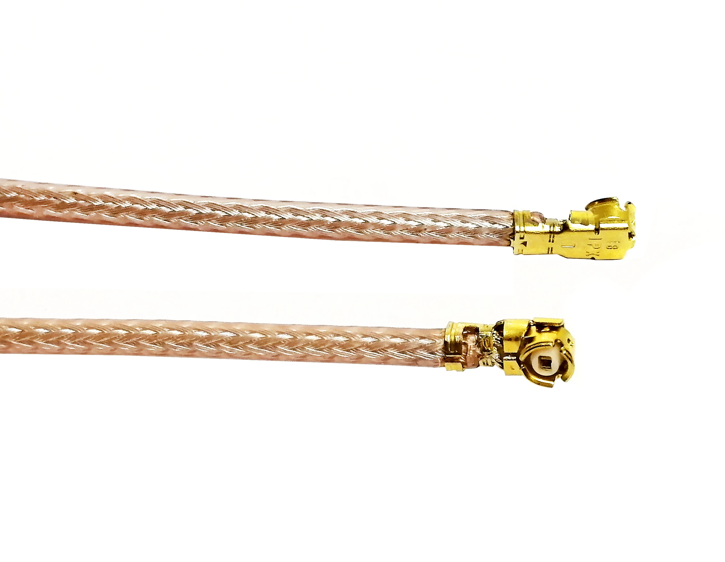 SMA female straight bulkhead waterproof  to Ipex MHV UFL  male right angle elbow rg178 jumper cable assembly manufacture