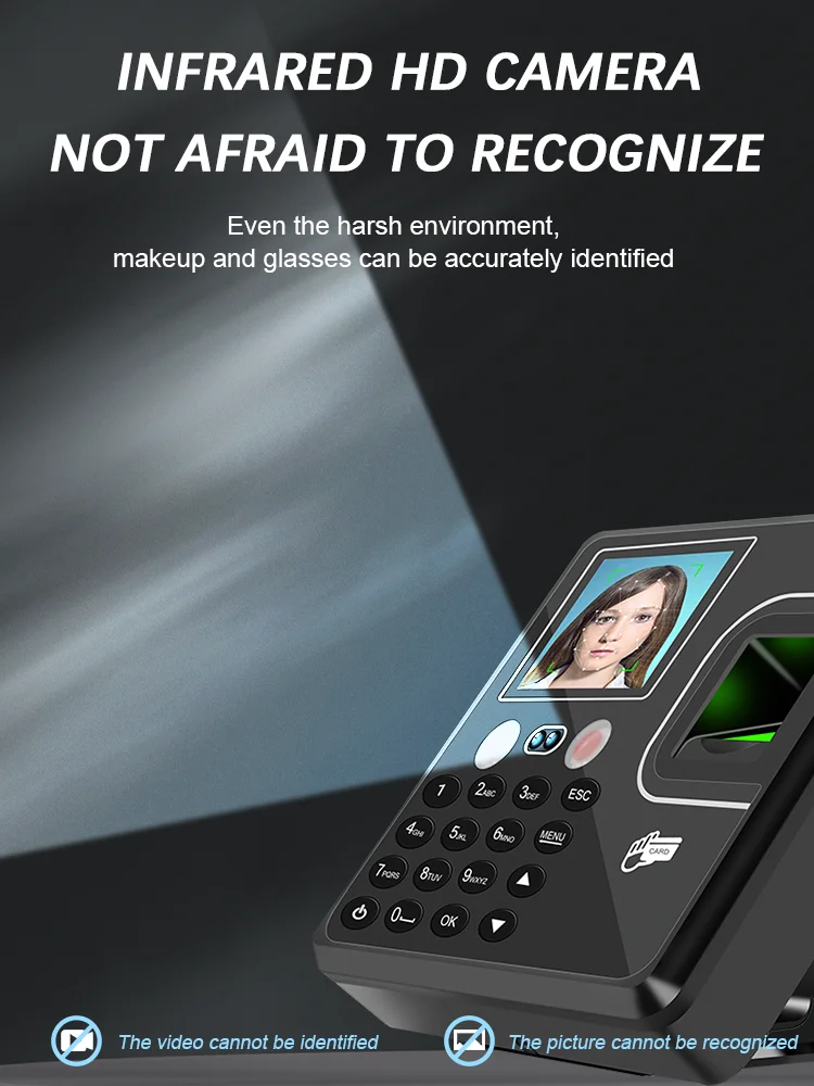 Eseye Face Recognition Attendance and Access Control Device Time Clock ...