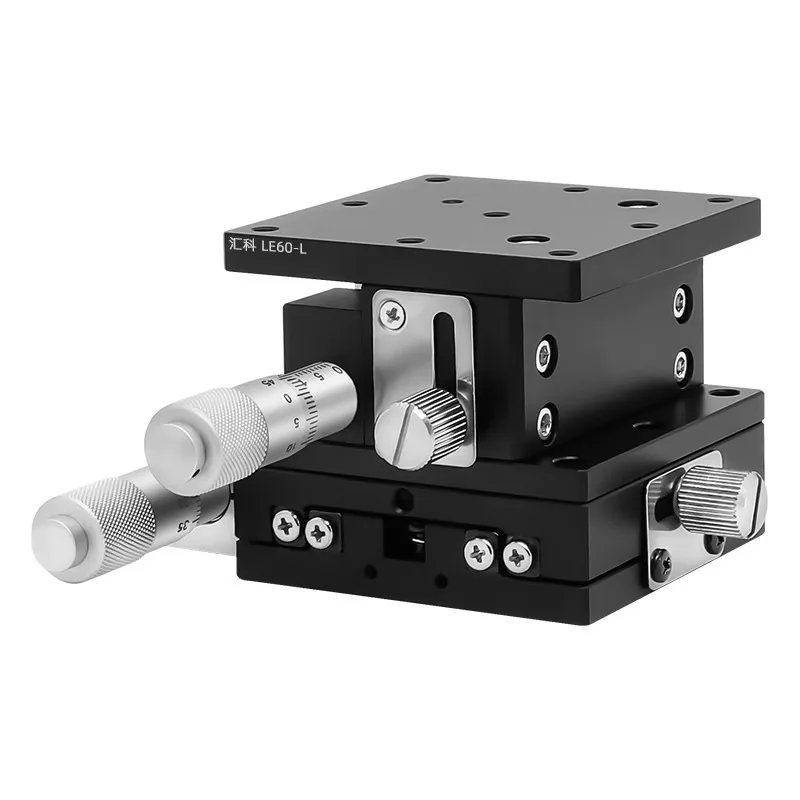 TEBAK LX25/30/40/50/60/80/90/125 Precision Fine X-axis Displacement Platform Aluminum Alloy Manual Optical Translation Stage