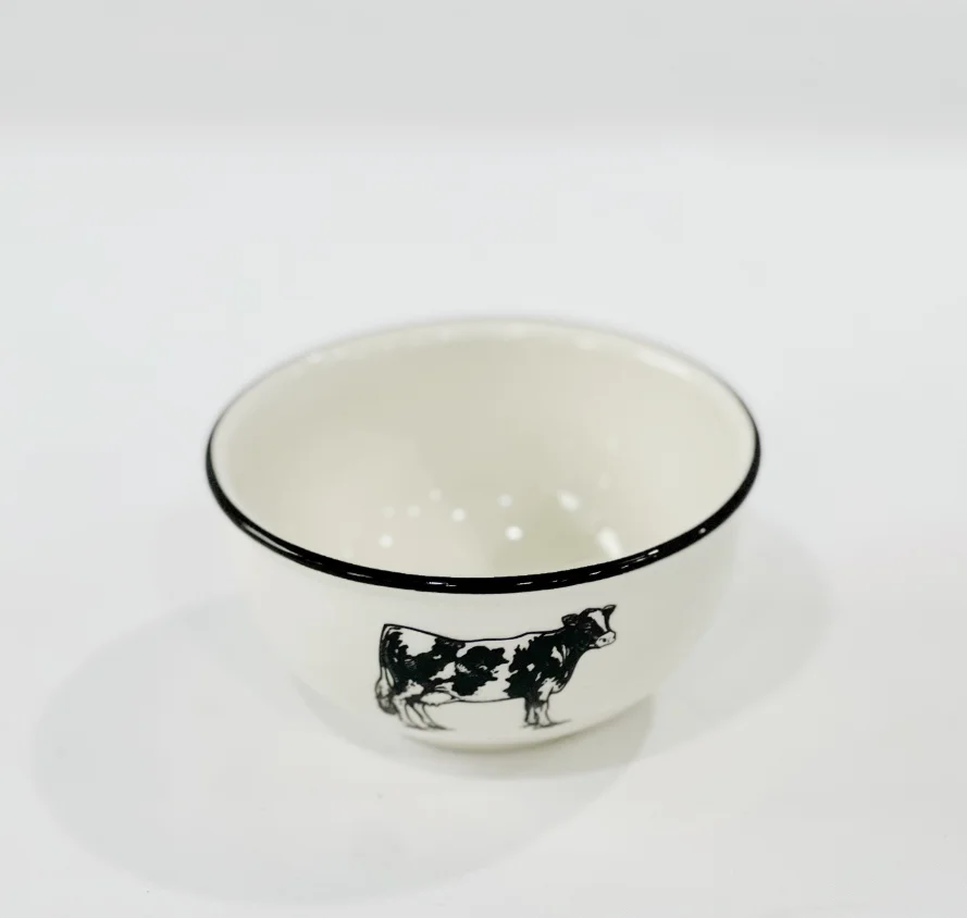 Hot selling ceramic single bowl kitchen bowl porcelain