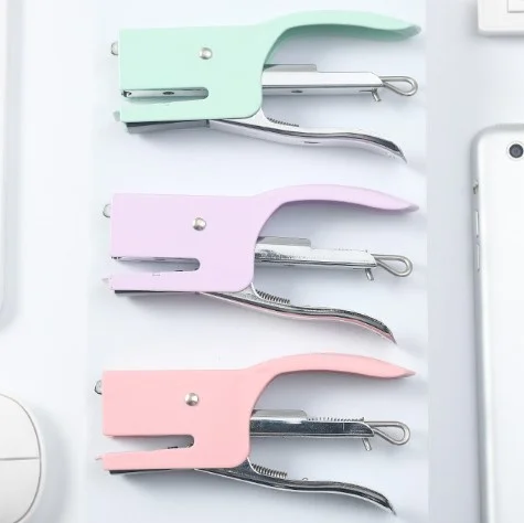 MAXERY, скандинавский металлический степлер Макарон ручной работы для офиса, школы и офиса