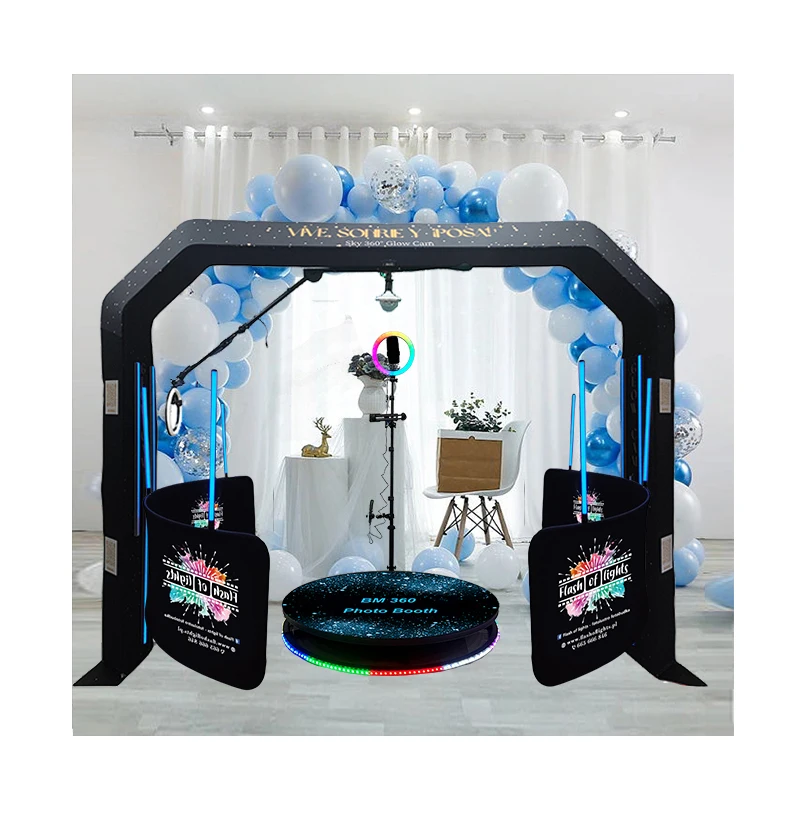 Over Head Top 360 Photo Booth Machine Parties Top Spinning 360 Rotating ...