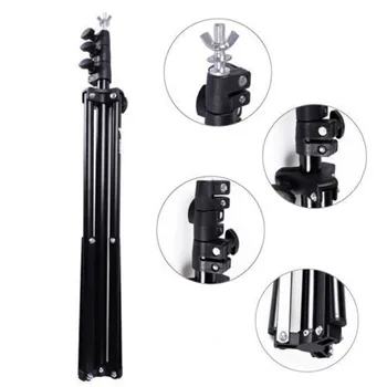 2.8 * 3m / 9.2 * 9.8ft Adjustable Photography Background Support System Backdrop Stand Crossbar Photo Studio Kit for Backdrop
