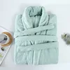 Coral velvet bathrobe green