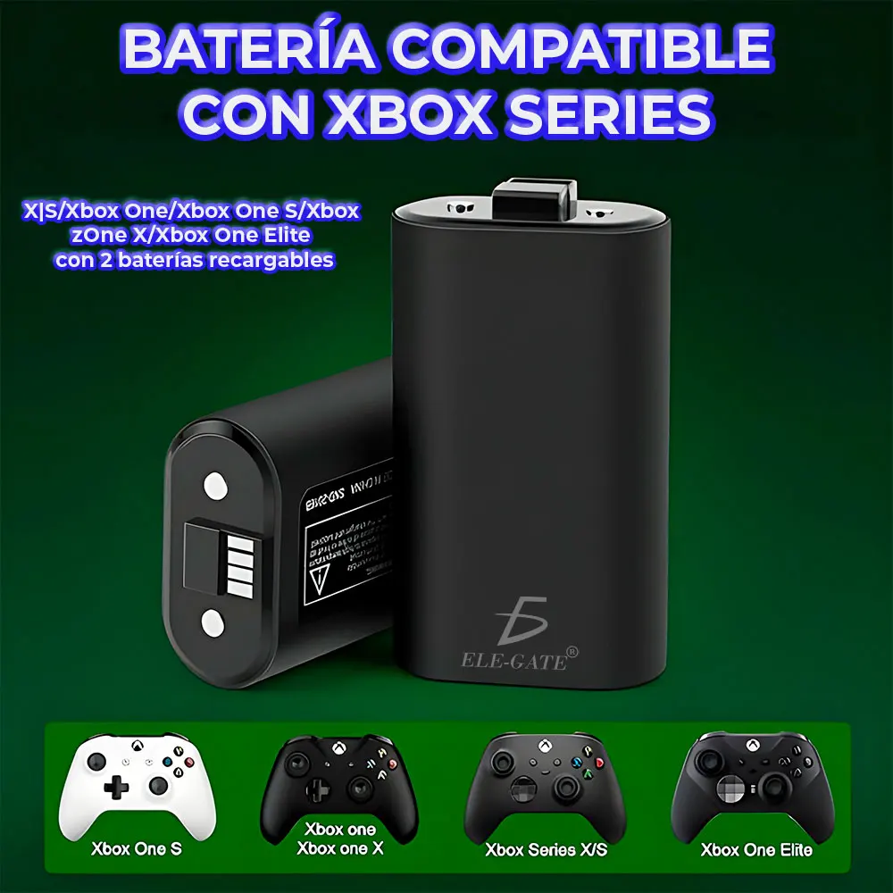 Rechargeable Battery and Charger Compatible with Xbox Series XS/Xbox One