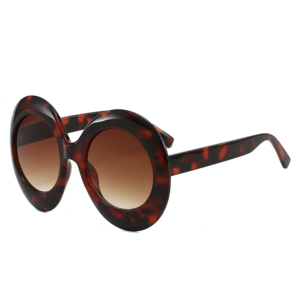 Oversized Round Women Fashion Sunglasses  Luxury Brand Designer Thick Frame Sun Glasses aperçu 6