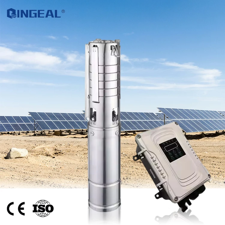 Pompe Solaire Submersible 48V DC 400W Avec Contrôleur MPPT – Irrigation Jardin