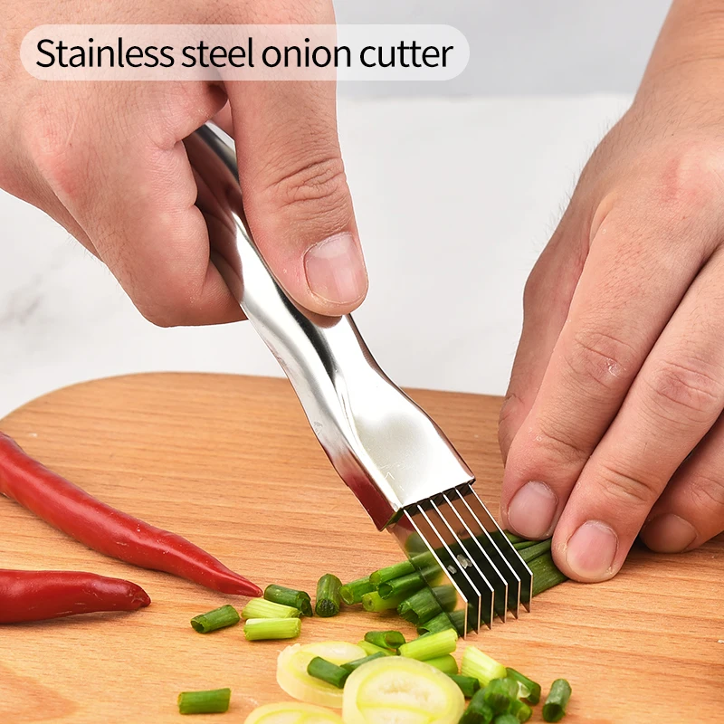 Buy Wholesale China Stainless Steel Scallion Onion Cutter,knife, 6