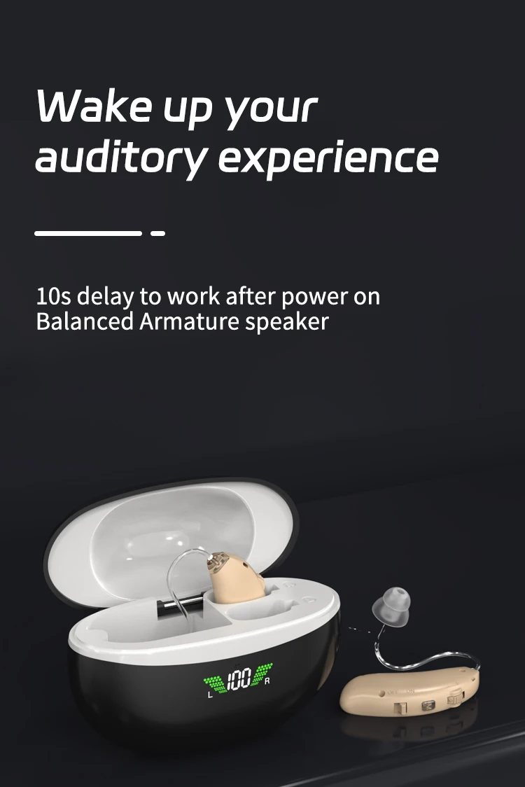 Factory Price Wireless Rechargeable Hearing Aid Bte Quality Hearing Amplifier Otc Bte Hearing