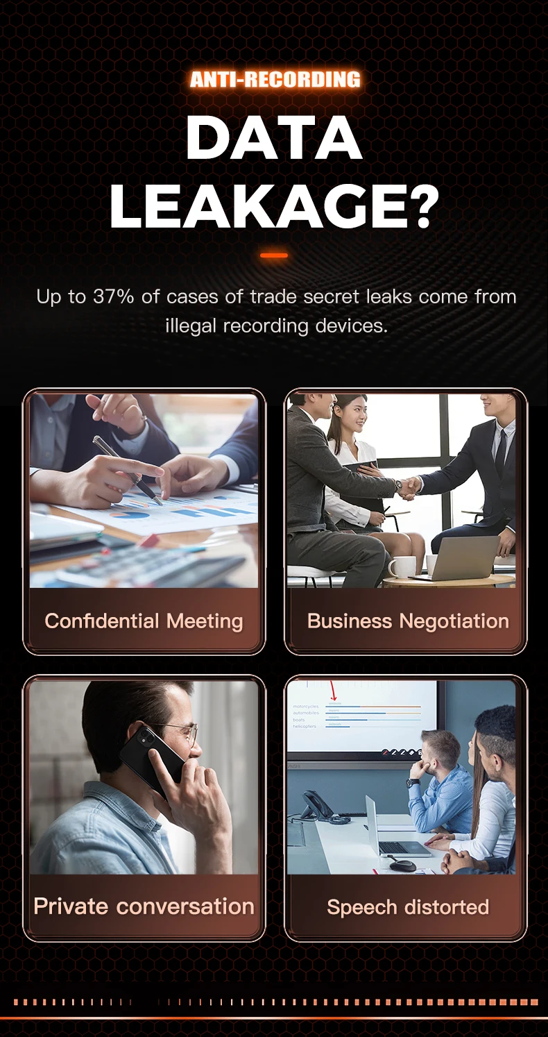 F50 Mobile Privacy Defender: Blocks Phone Calls, Voice Recorders & Covert Video Recording the Voice Jammer