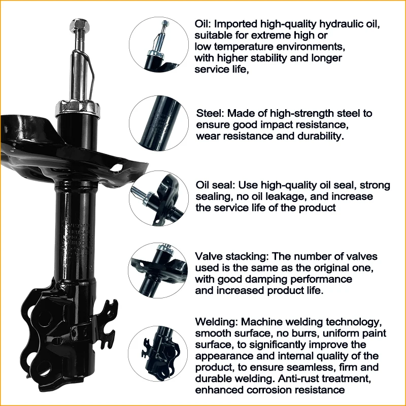 TNG Factory Suspension Parts Front Shock Absorbers for Toyota
