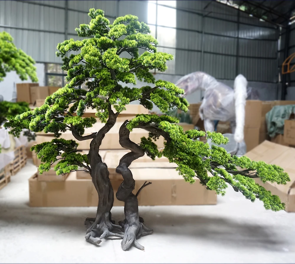 Direktverkauf ab Werk: 2m Hoher Knstlicher Kiefernbaum, Lebendiger Indoor- Bonsai fr Heimdekoration, aus Holz mit Graszweigen| Alibaba.com