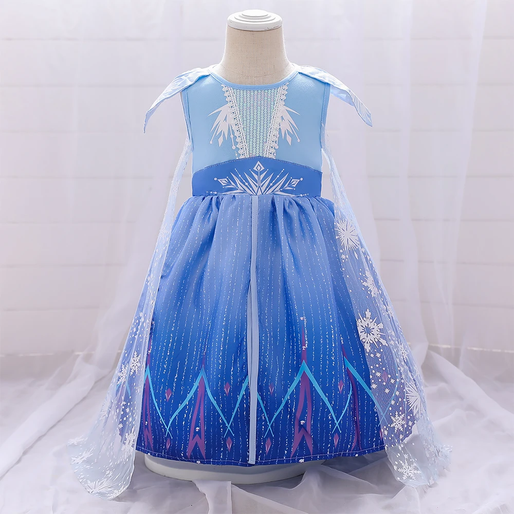 princess elsa dress 3-4 years Frozen Princess Elsa Dress with Crown & Wand