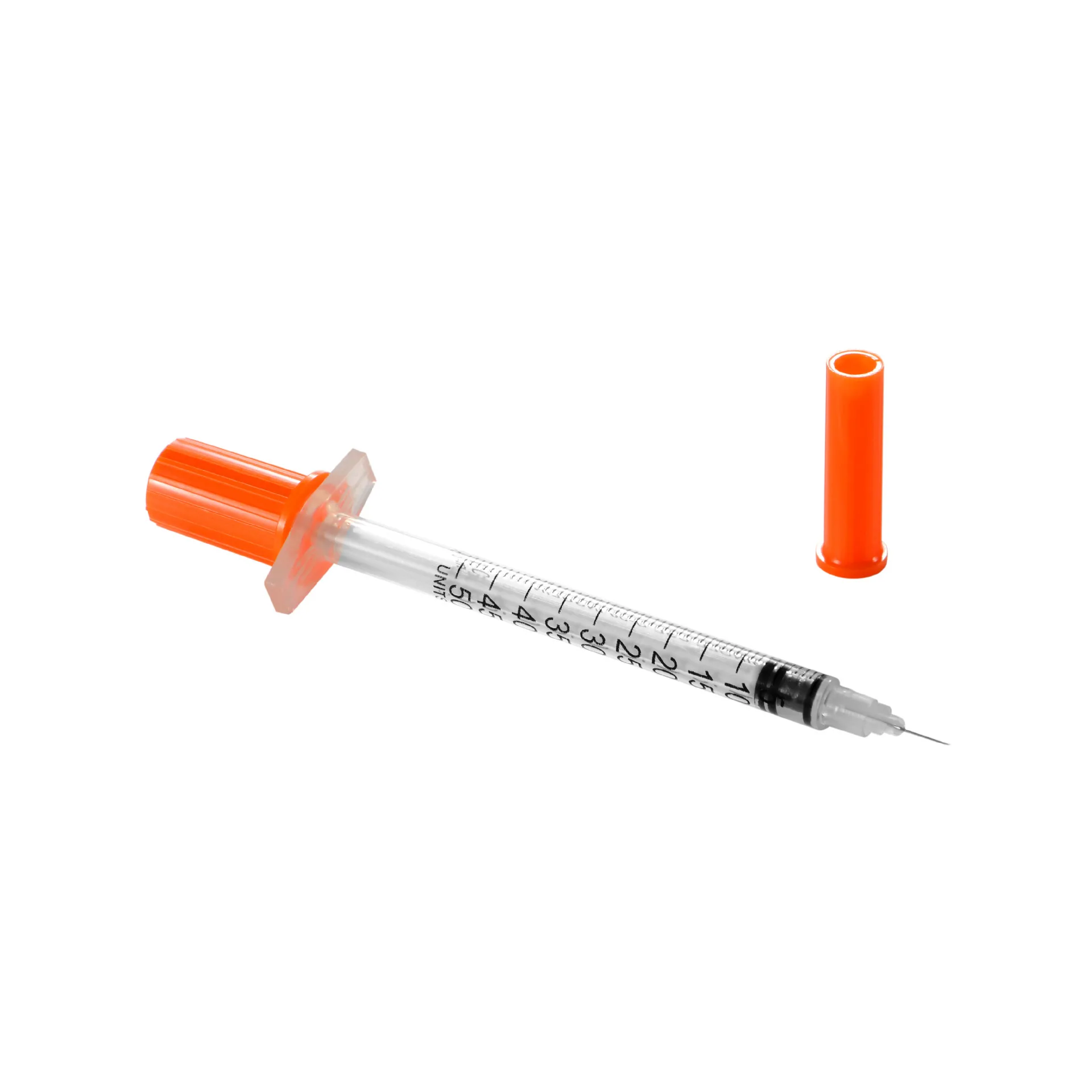 1ml PVC Screw Throat Insulin Syringe with Scale Easy Disinfecting Type EOS