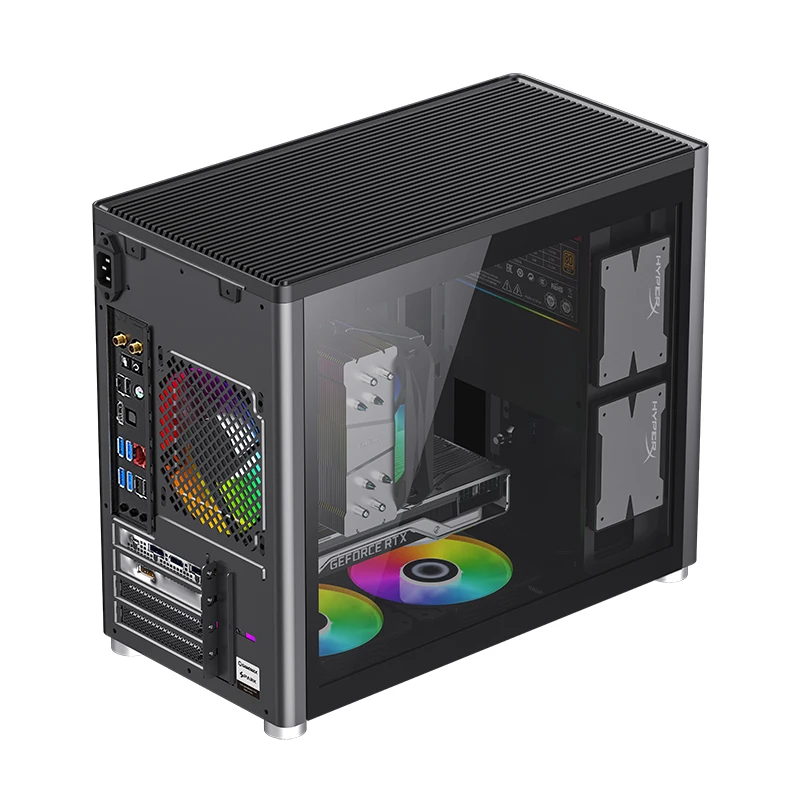 GAMEMAX Spark Micro ATX Vertical Airflow Gaming Computer Case for PC  Desktop Computer Parts