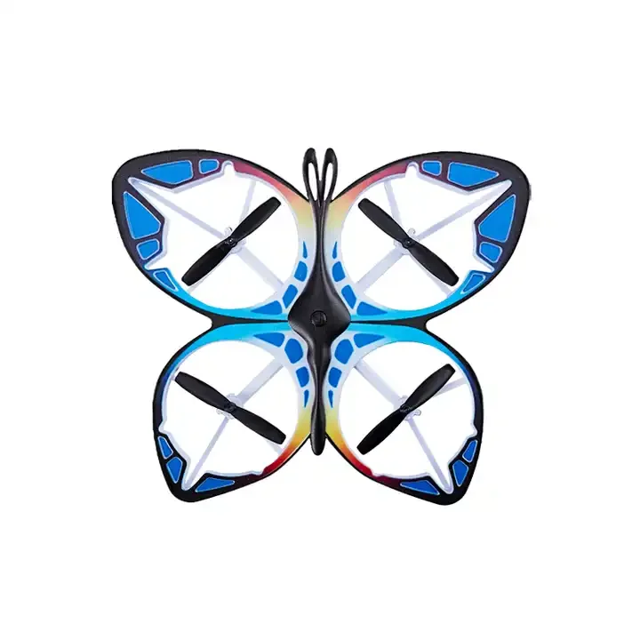 DWI DOWELLIN 2.4G Remote Control  Butterfly Drone Toys Altitude Hold Mode With Colorful Lights Drone for Kids