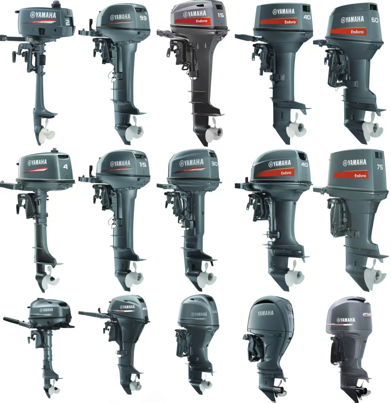 2025 China New Brand 2 Stroke 75HP for Yamahas Style Electric Gasoline ...