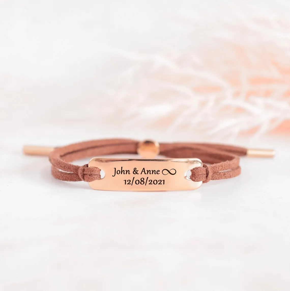 Inspire Stainless Steel Jewelry Custom Couples Cord Leather
