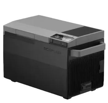 ECO Flow GLACIER 40Qt (38L) Portable Car Refrigerator Electric Cooler with Ice Maker Extra Battery for Camping MPPT Controller