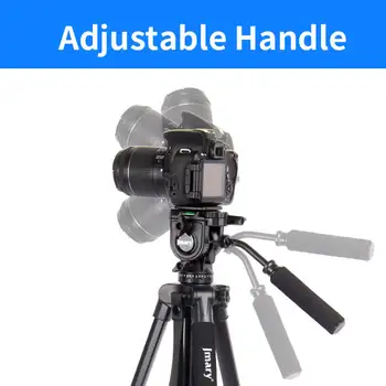 KP2599 Professional Aluminium Alloy Fluid Head Monopod Stand Video Camera Tripod product image
