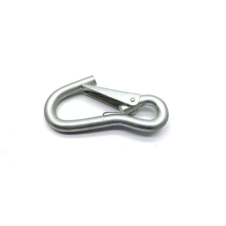 Carabiner Galvanized Steel Small Snap Hook Spring Hook Zinc Plated Safety Hook Rigging Hardware Ctr Carbine