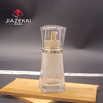 Luxury 40g Glass Bottle Set Hexagon Empty Jar for Lotion Essential Oil Cream-Cosmetic Glass Containers with Screw Cap