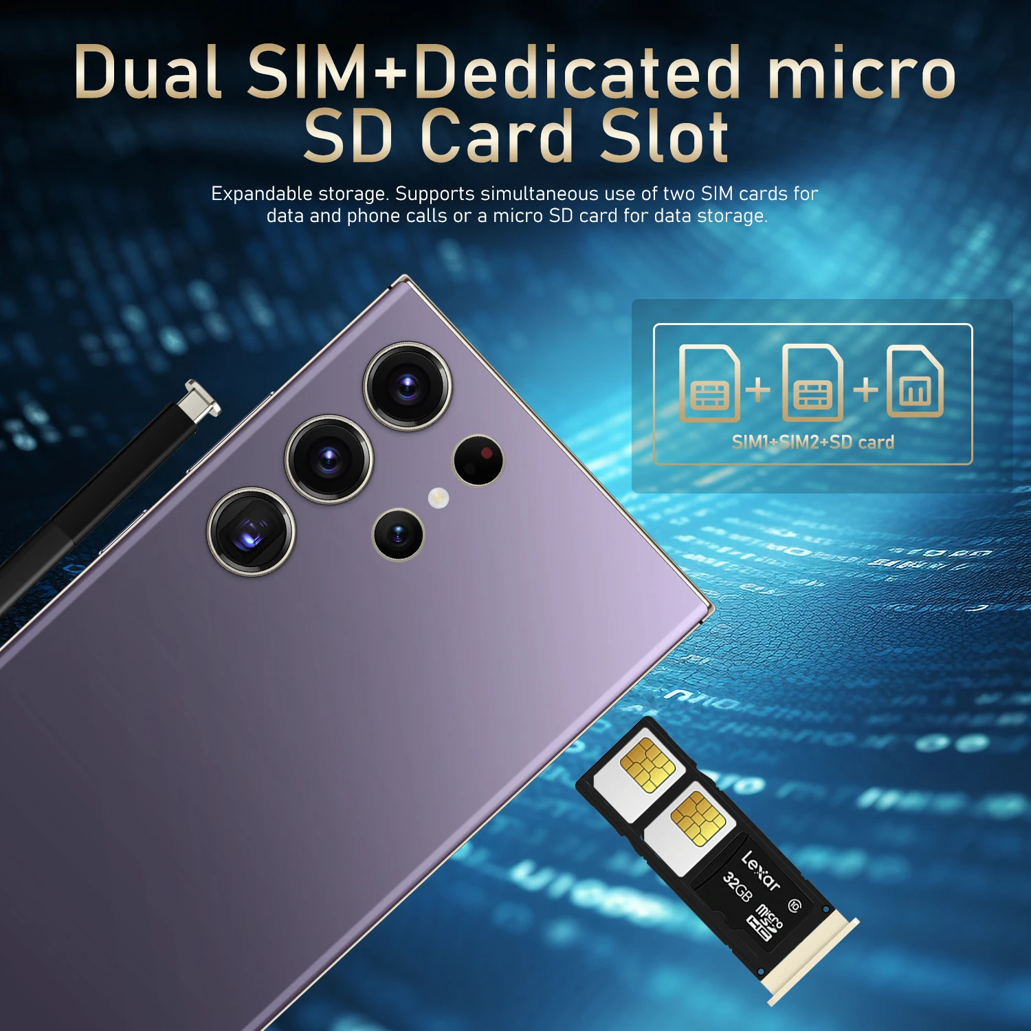 Best selling 5G smartphone S23 Ultra unlocked android 13 telephone cell phones smartphones 7.3 inch 16G+1TB mobile phones