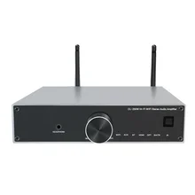 Wifi Mini Home Audio Amplifier linkplay Airplay Multi-room BT 5.0 LAN H-DMI LAN AUX Optical input