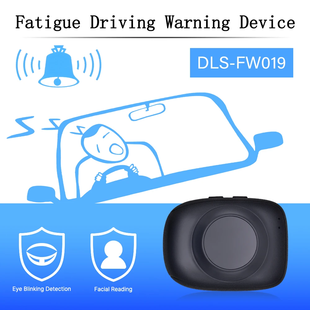 Dispositif d'alarme d'avertissement de Fatigue de Conduite de Voiture, Accessoire de Moniteur Anti-Sommeil Une Conduite Sûre