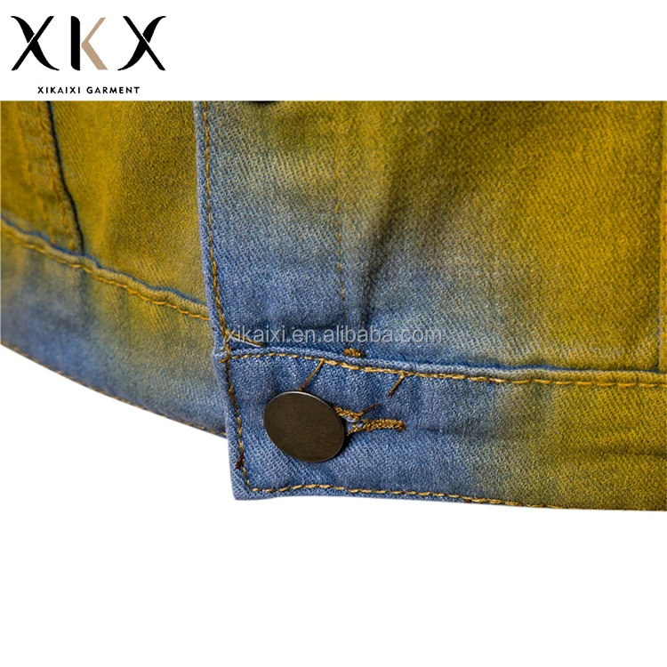 Dyeing Color Denim Jacket 